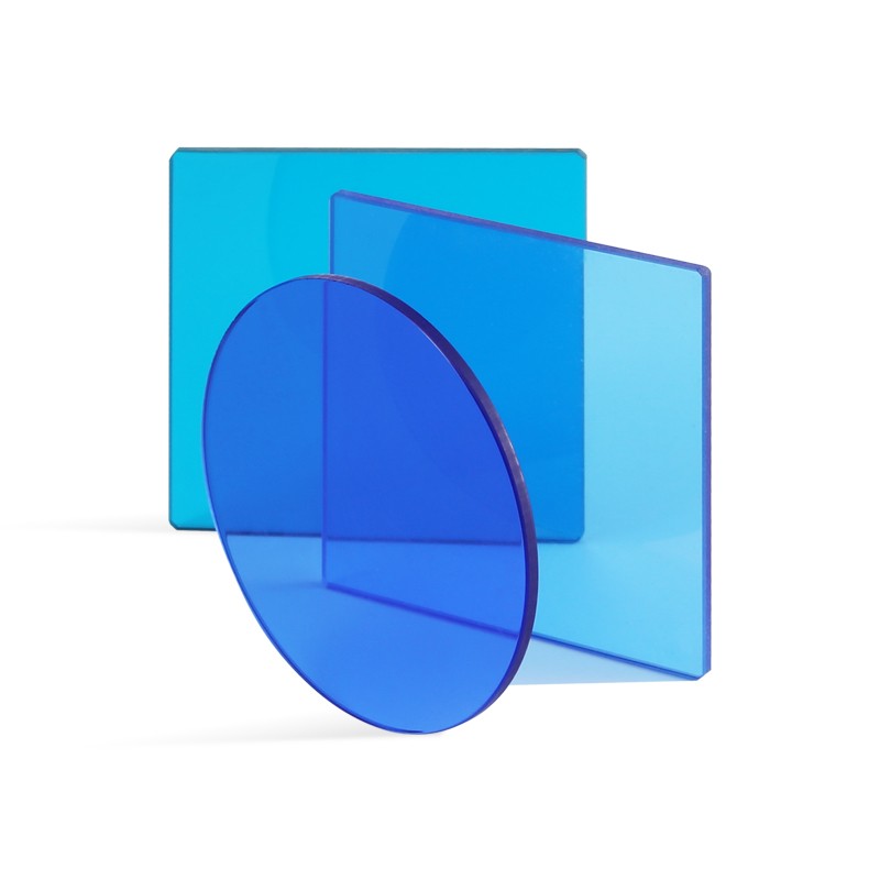 吸收型青藍色有色玻璃